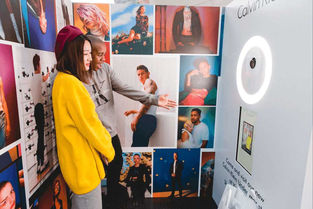 Calvin Klein Photo Experience | custom installations
